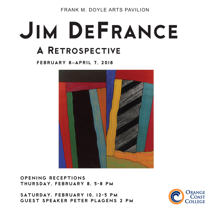 Jim DeFrance, A Retrospective flyer about the event and showing his artwork