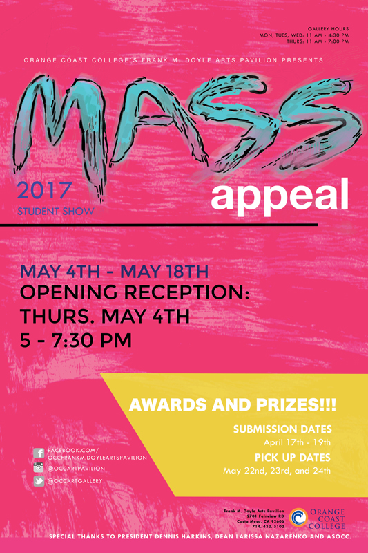 Mass Appeal Student Show 2017 poster