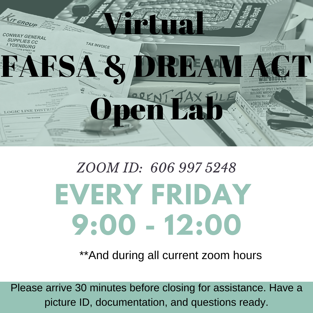 FAFSA and Dream Act Open Labs