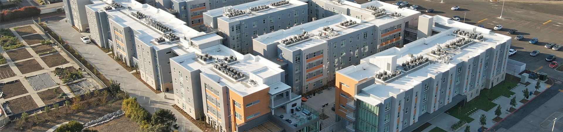 Aerial view of Student Housing