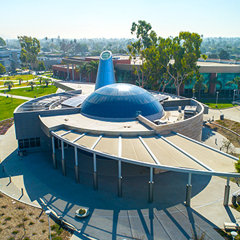 Aerial view of planetarium