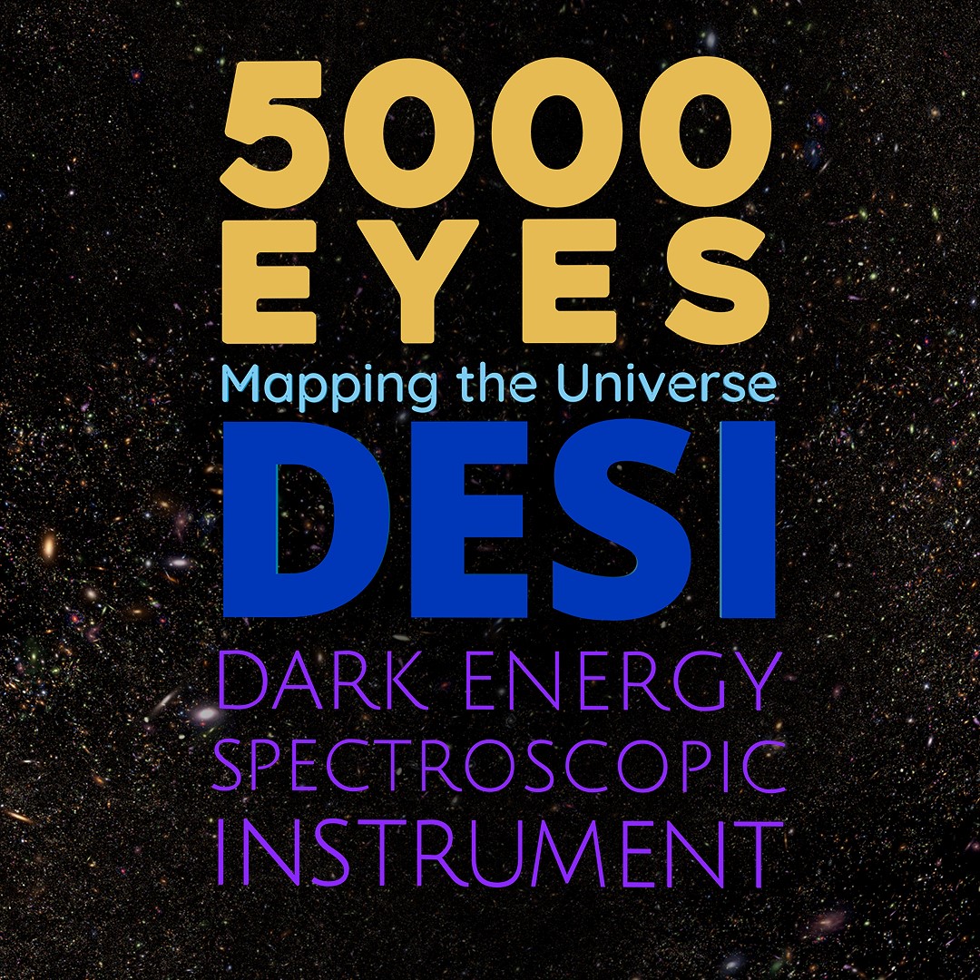 5000 Eyes: Mapping the Universe with DESI logo