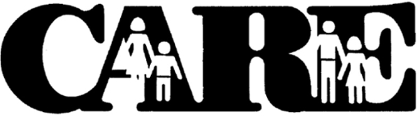 CARE logo with human cutout figures