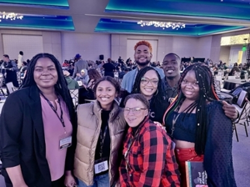 Umoja students at a conference